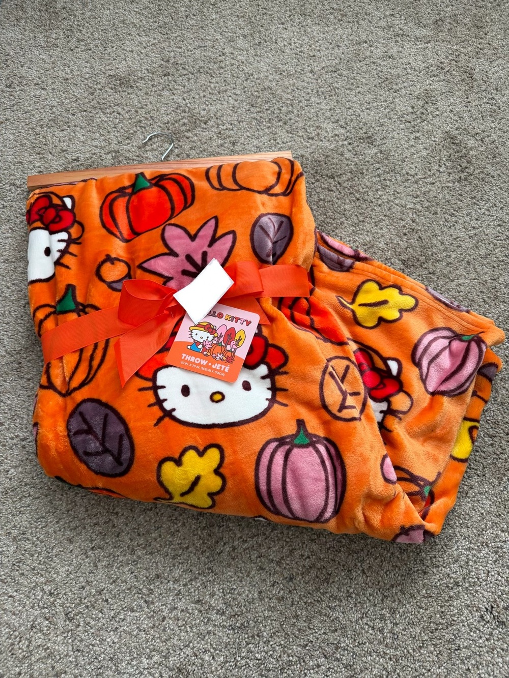 Hello Kitty Fall Plush Throw